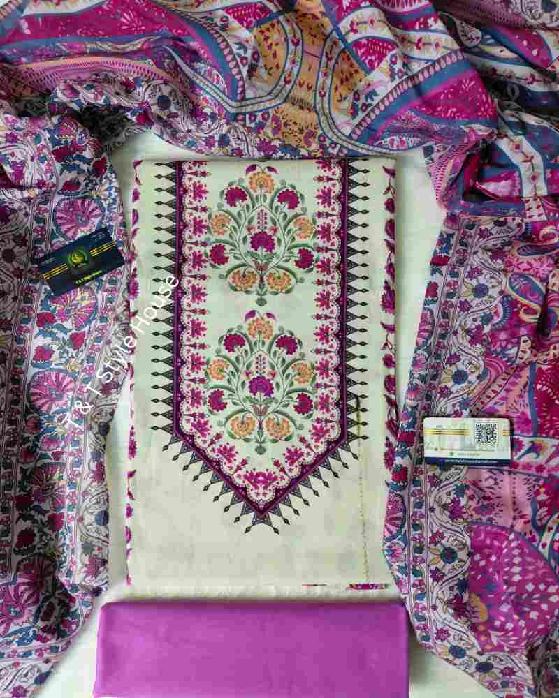 জমজম আনস্ট্রিস থ্রি-পিস - Image 2