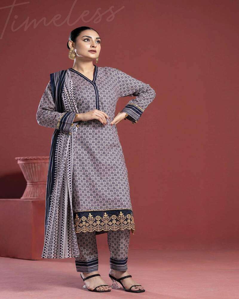 Gul-o-Murgh || HRE-003 (Unstitch থ্রি-পিস) - Image 3