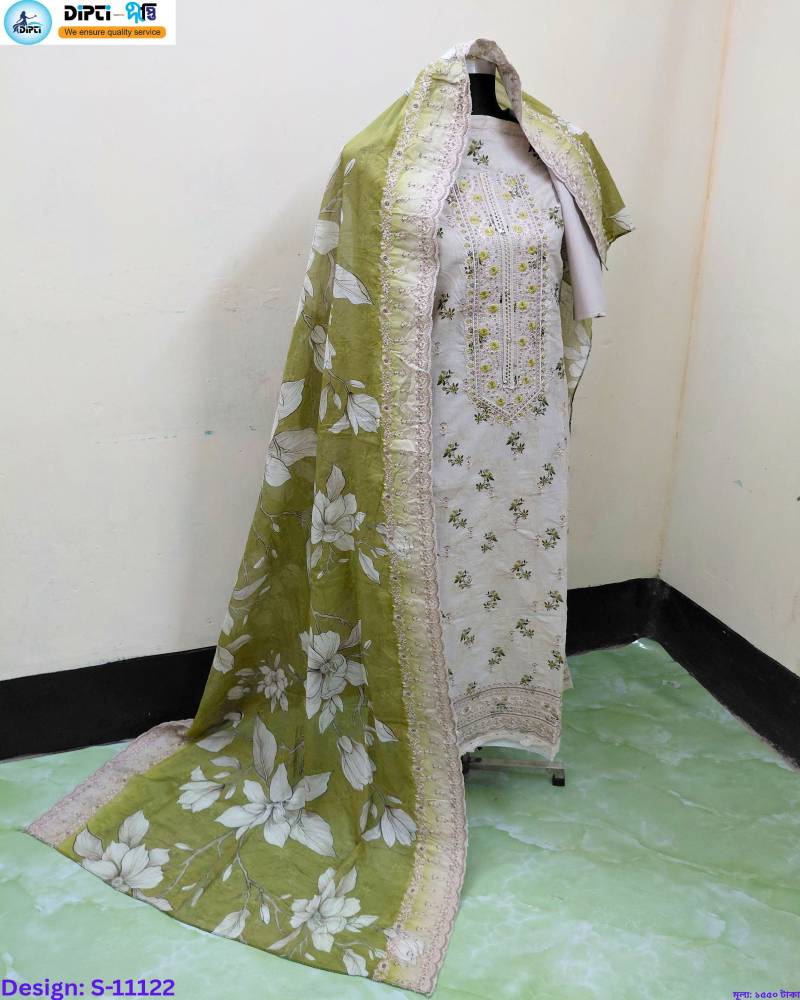 Dipti Sequins Embroidered 3 Piece (S-11122) - Image 2